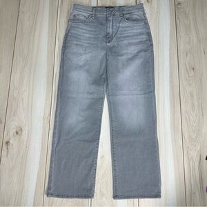 Hudson NOA High Rise Straight Crop Jeans Women Size 28 Dreamer Gray New